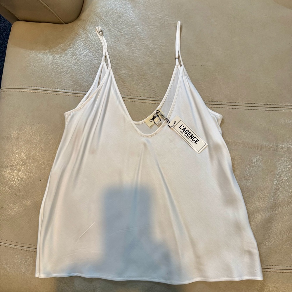 L'AGENCE Cream Camisole Top - Picture 8 of 10